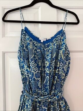 NWT Rhode Blue Floral Midi Dress